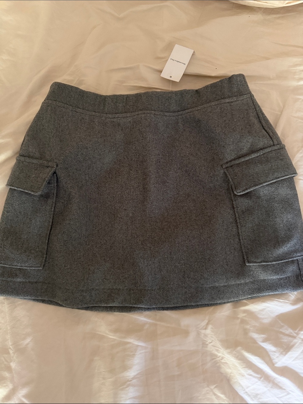 Charcoal Cargo Pocket Mini Skort NWT A&F